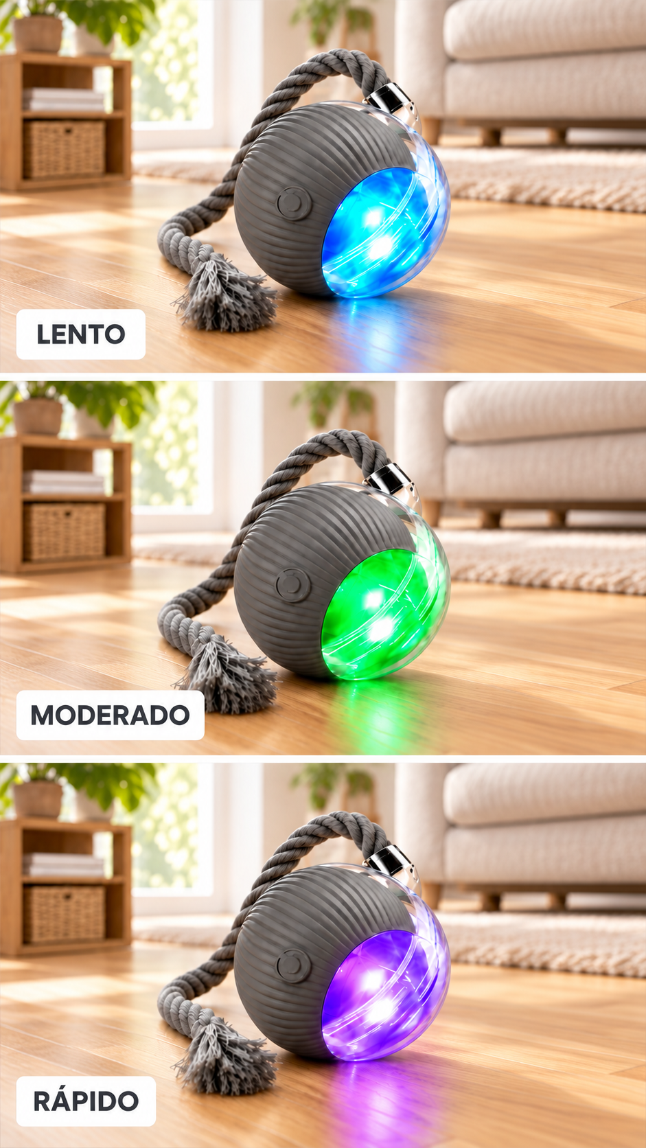 Pelota interactiva para gatos: su compañero de juego independiente.
